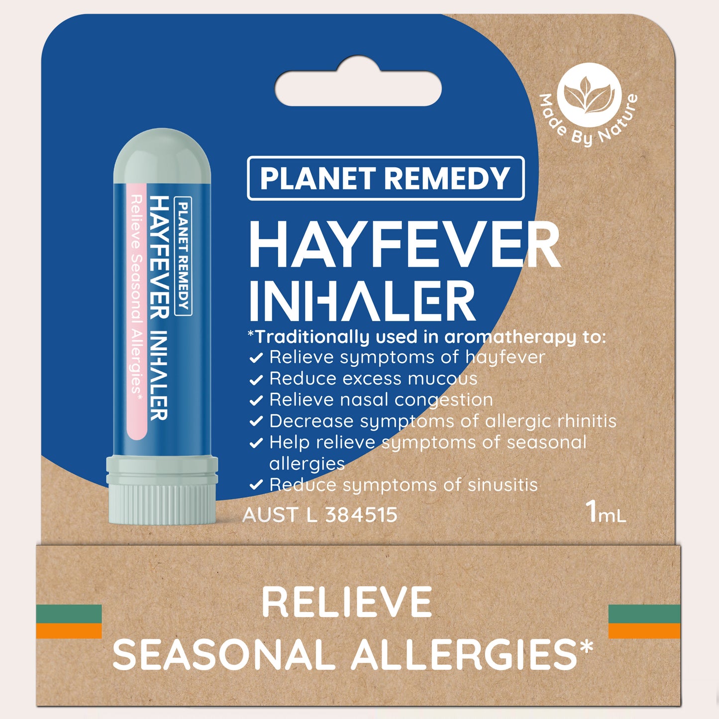 Planet Remedy Hayfever Inhaler – For Seasonal Allergy & Hayfever Symptoms